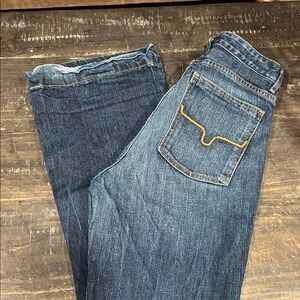 Kimes Ranch Blue Jeans with Gold Stitching